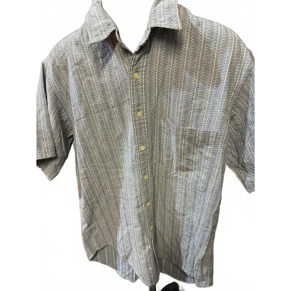 Vintage Chaps Ralph Lauren Linen Blend Shirt USA M - Picture 1 of 4